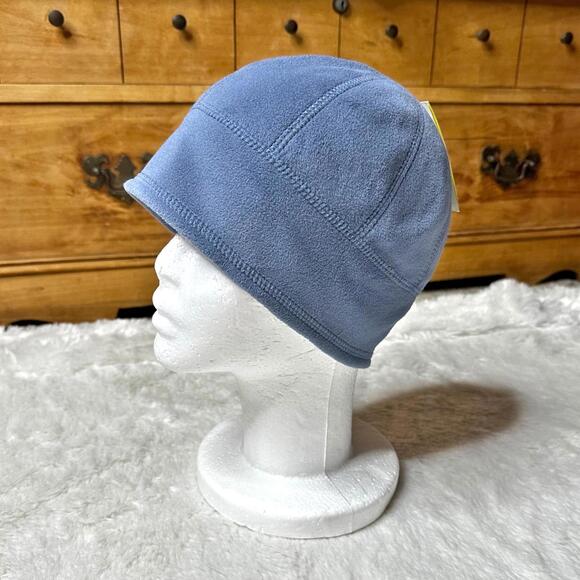 NWT All In Motion Women's Blue Fleece Beanie with Ponytail Opening - Picture 1 of 8